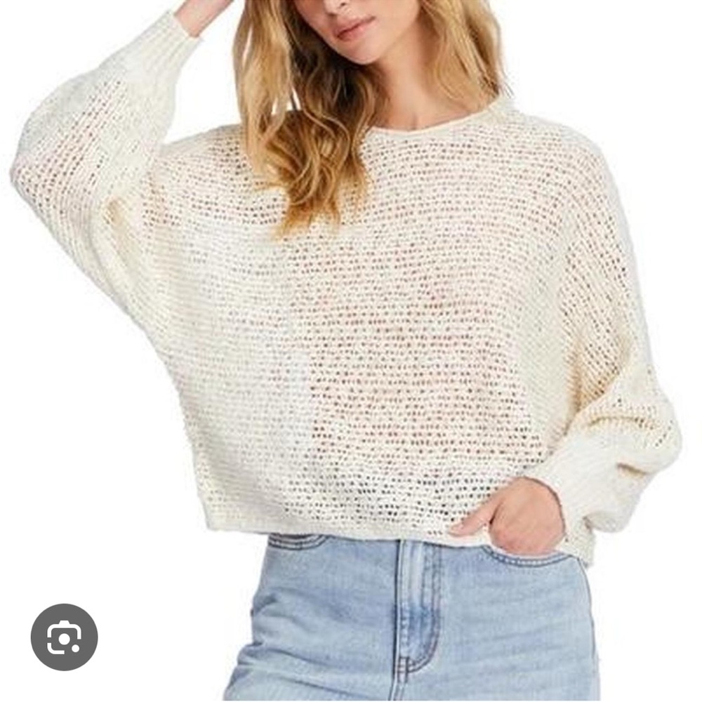 Cozy Cream Open Knit Sweater